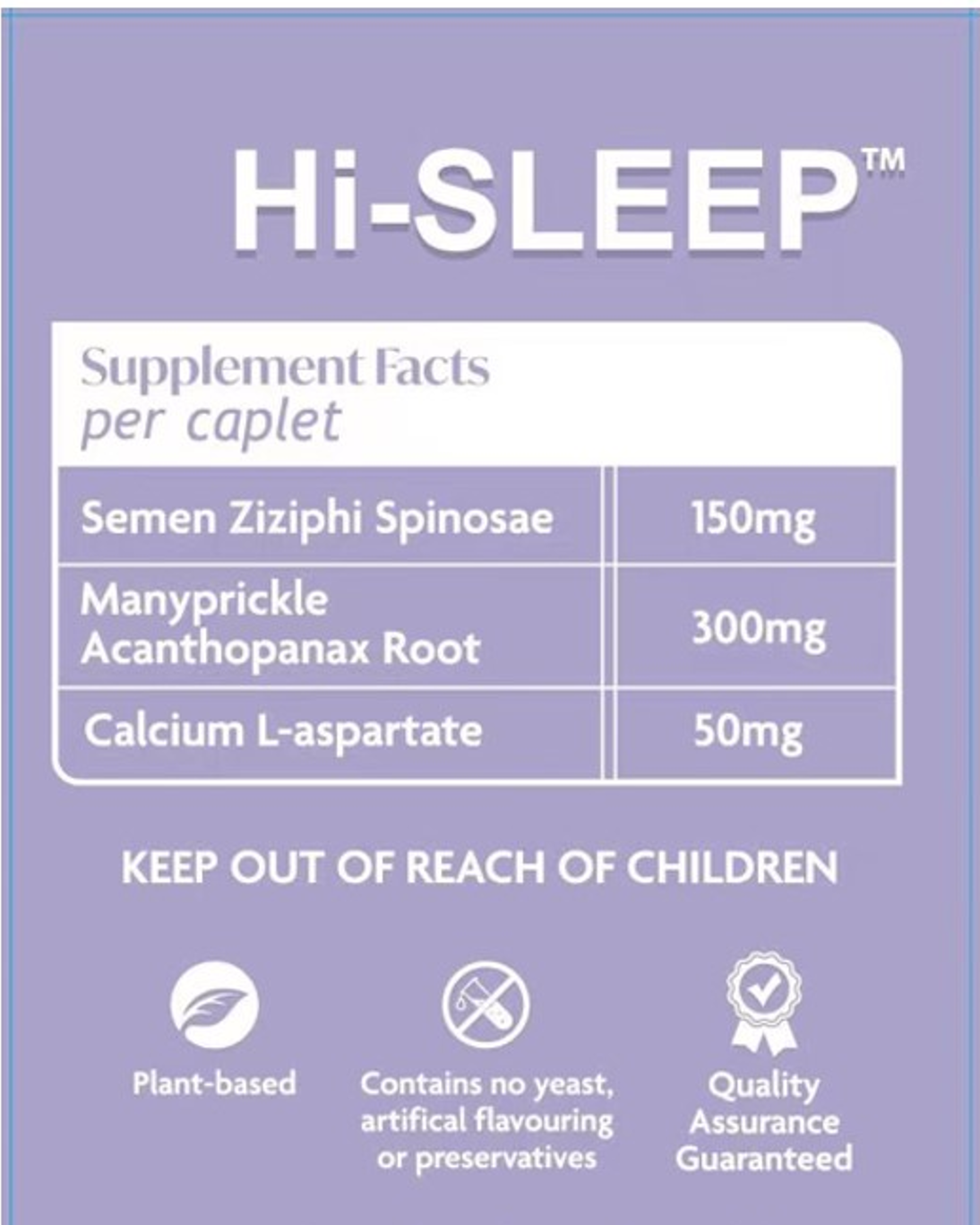 Plant Based Supplements | Hi-Sleep™