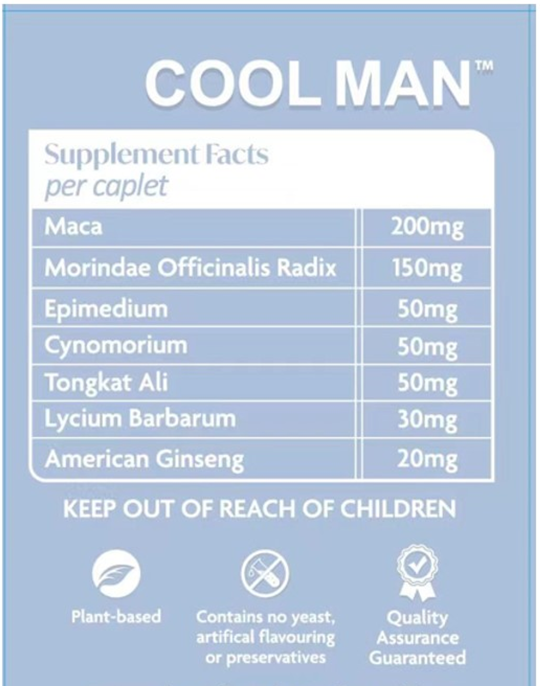 Plant Based Supplements | Cool Man™