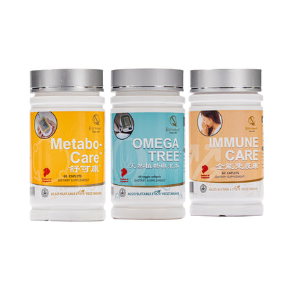 Immune Care™ / Omega-Tree™ / Metabo-Care™ for 3 HIGHS MANAGEMENT